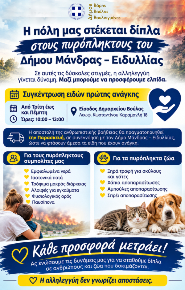 &Eta; &pi;ό&lambda;&eta; &mu;&alpha;&sigmaf; &sigma;&tau;έ&kappa;&epsilon;&tau;&alpha;&iota; &delta;ί&pi;&lambda;&alpha; &sigma;&tau;&omicron;&upsilon;&sigmaf; &pi;&upsilon;&rho;ό&pi;&lambda;&eta;&kappa;&tau;&omicron;&upsilon;&sigmaf; &tau;&omicron;&upsilon; &Delta;ή&mu;&omicron;&upsilon; &Mu;ά&nu;&delta;&rho;&alpha;&sigmaf; - &Epsilon;&iota;&delta;&upsilon;&lambda;&lambda;ί&alpha;&sigmaf;